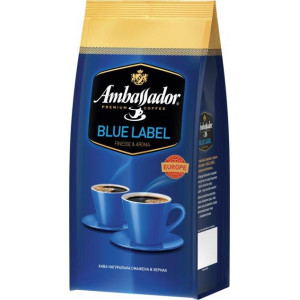 Кофе в зернах Ambassador Blue Label 100% Арабика 1 кг Польша, Кофе из Европы