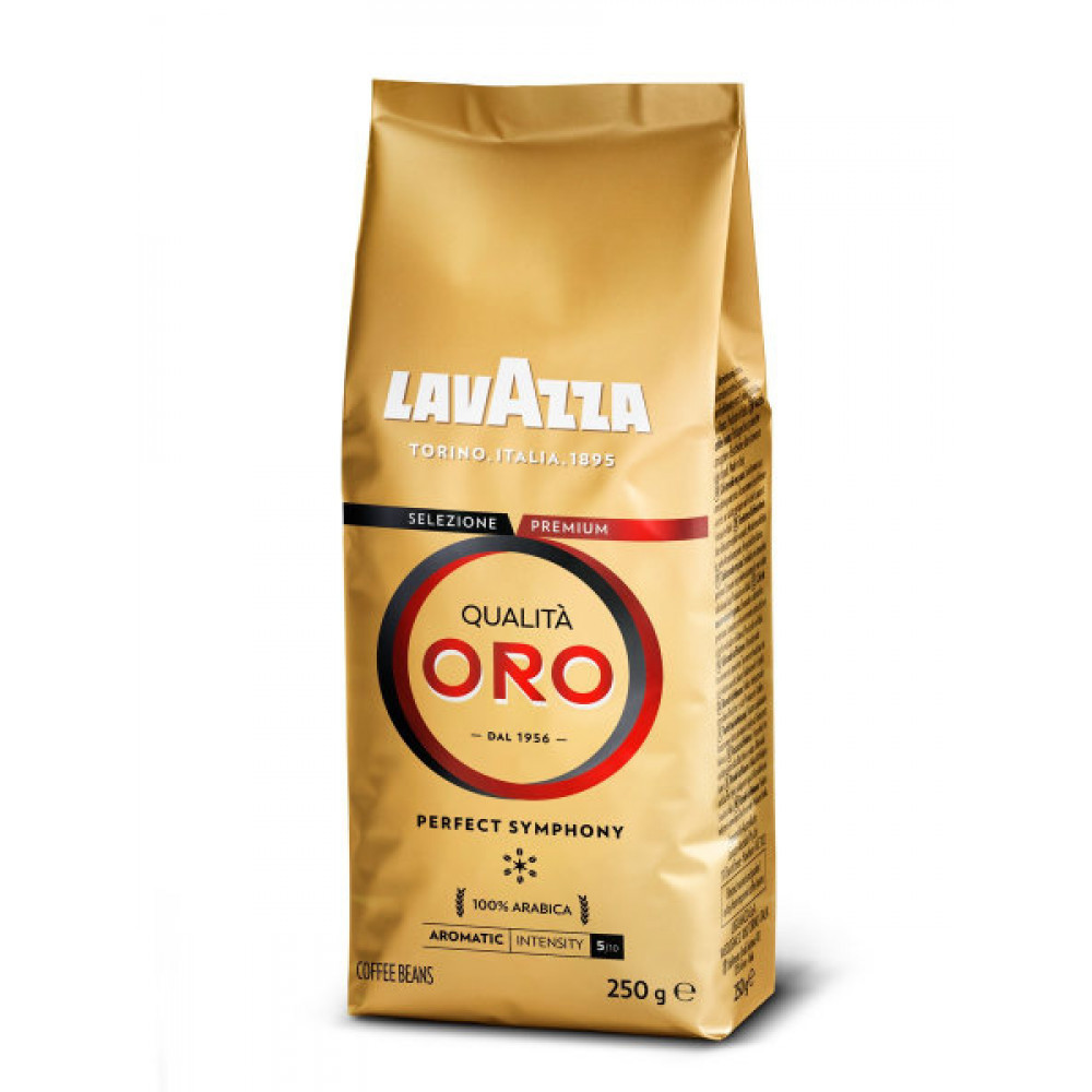 Кава в зернах Lavazza Qualita Oro 100% Арабіка 250 г, Кава Лавацца ОРИГІНАЛ Італія