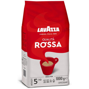 Кава в зернах Lavazza Qualita Rossa 1кг Арабіка Робуста, Кава Лавацца ОРИГИНАЛ Італія