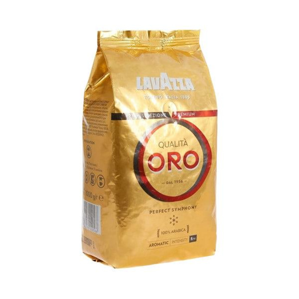Кава в зернах Lavazza Qualita Oro 100% Арабіка 1 кг, Кава Лавацца ОРИГІНАЛ Італія