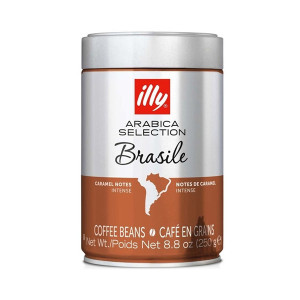 Кофе в зернах illy Monoarabica Brasile 100% Арабика 250 г ж/б, Кофе Илли ОРИГИНАЛ Италия