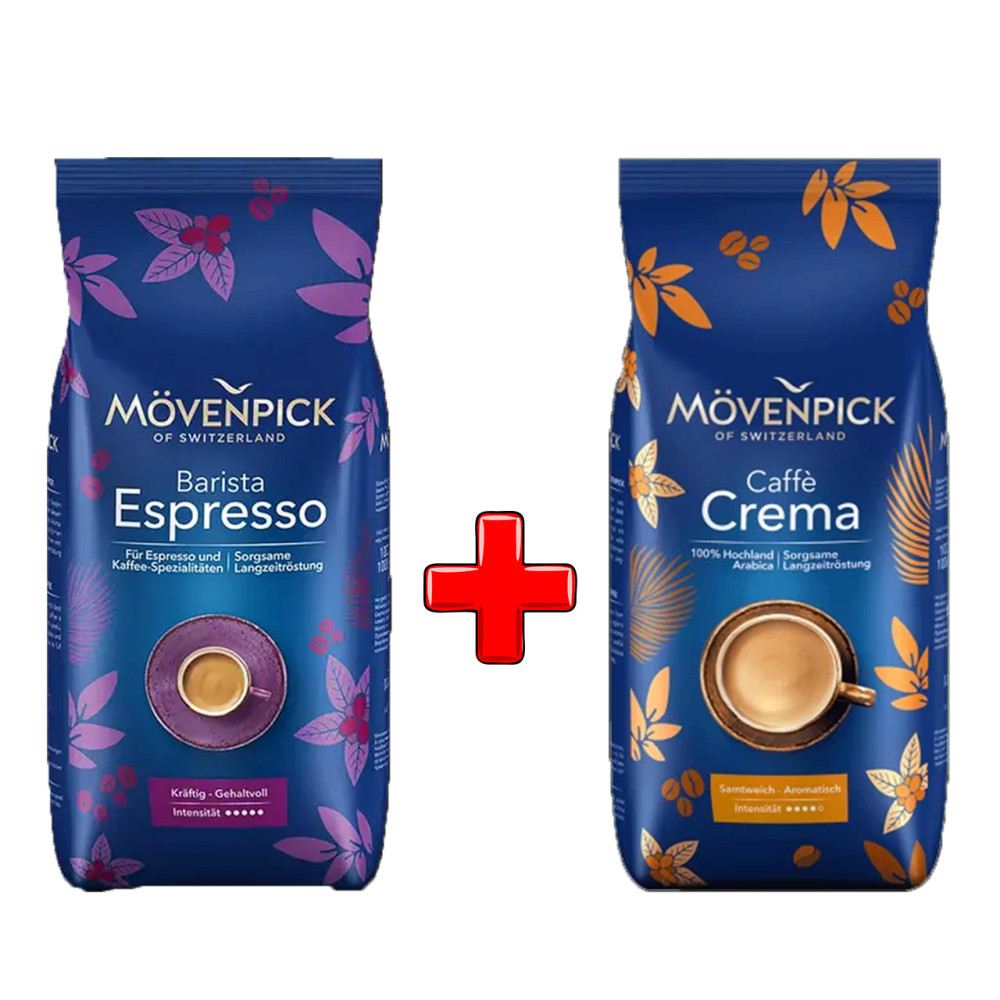 АКЦІЯ! Кава в зернах Movenpick Caffe Crema Арабіка та Movenpick Espresso 2 кг