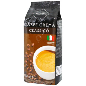 Кава в зернах Rioba Caffe Crema Classico 1 кг Арабіка Робуста ОРИГІНАЛ Італія