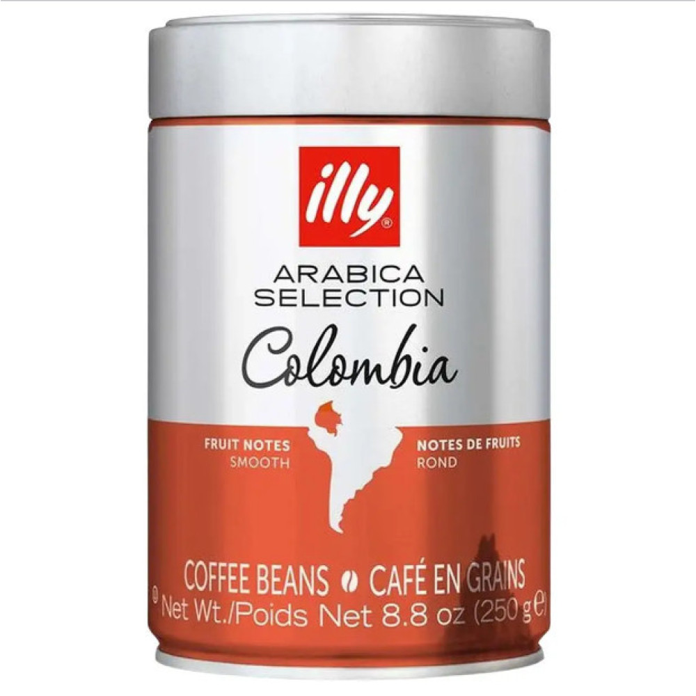 Вкусный зерновой кофе Illy Colombia Monoarabica 250 грамм, Настоящий итальянский кофе